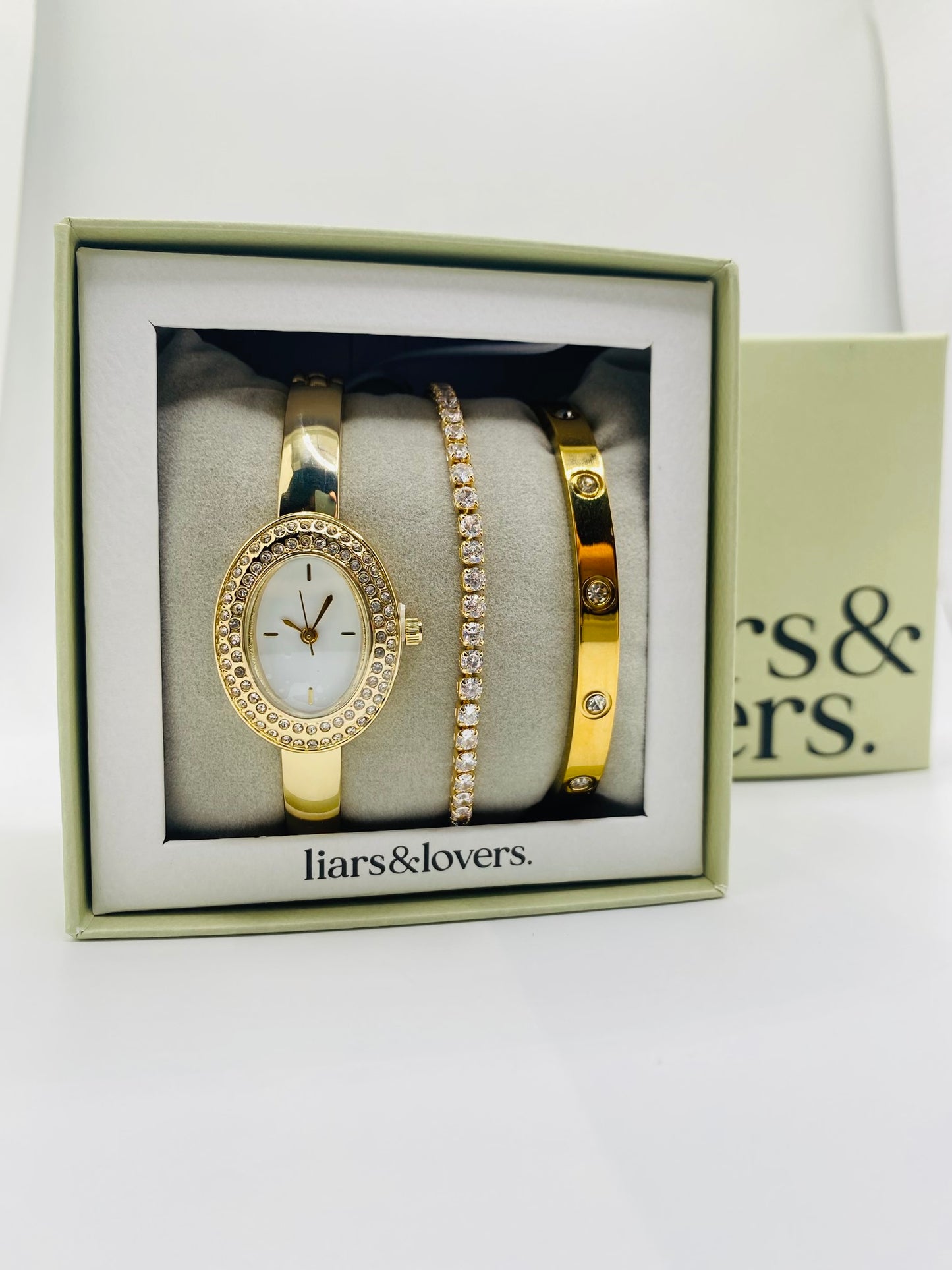 Liars & Lovers three-piece watch & bracelet set