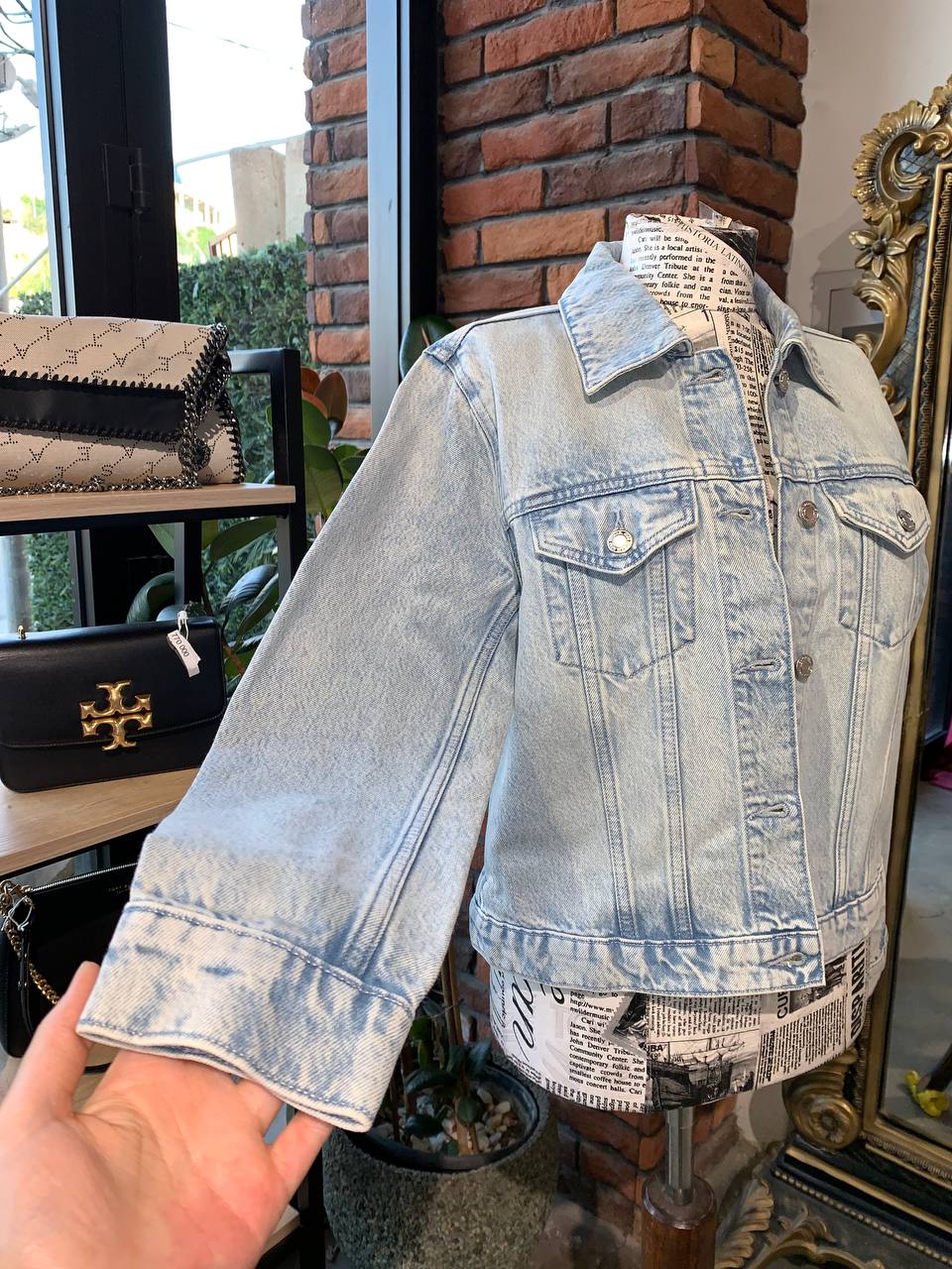 Michael kors denim jacket size medium
