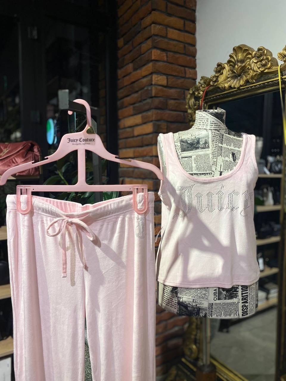 Juicy Couture 3 piece pajama set size large