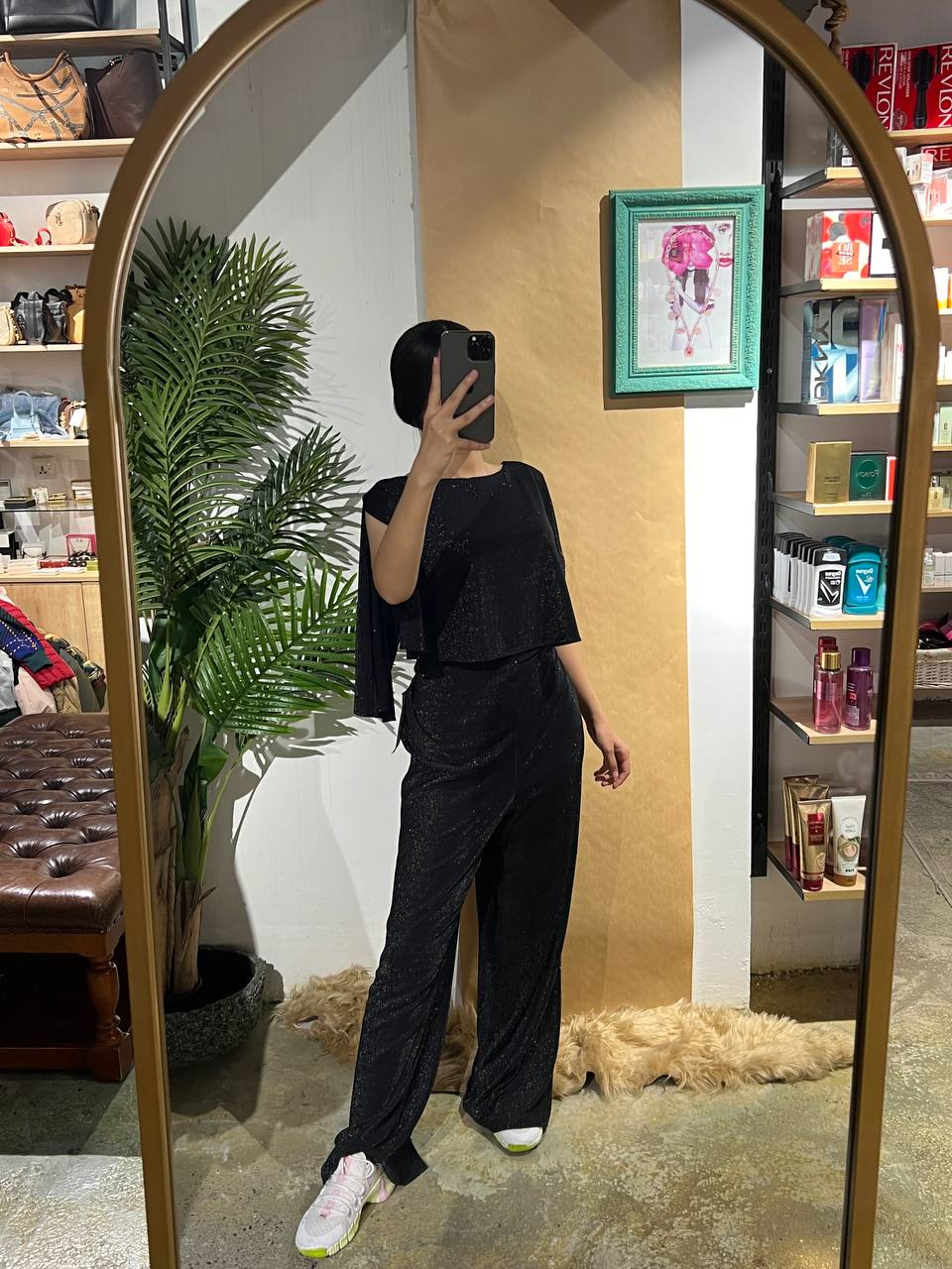 Connected apparel jumpsuit