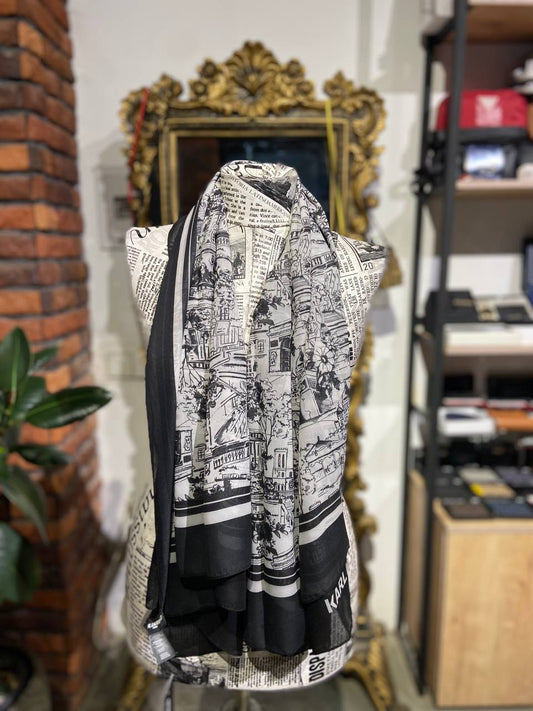 Karl Lagerfeld scarf