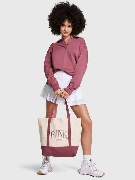 Love pink tote bag