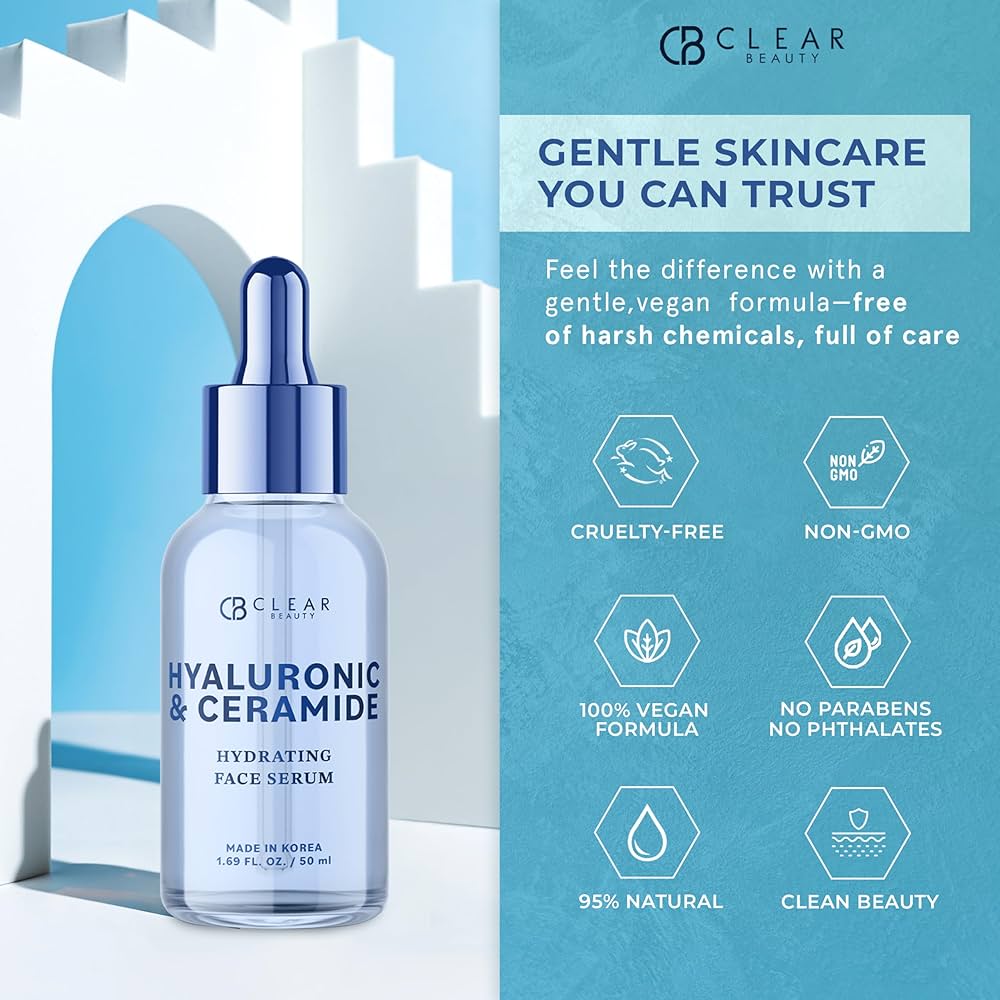 Clear Beauty Ceramide & Hyaluronic Acid Face Serum