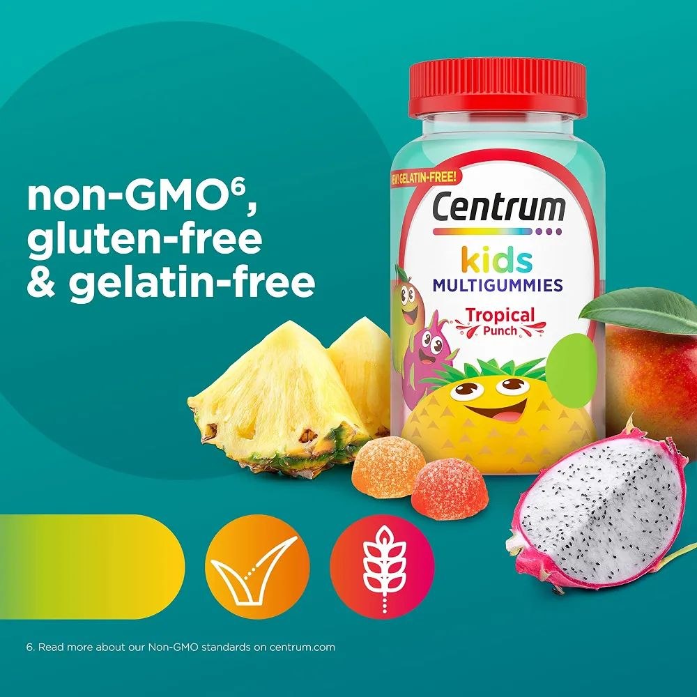 Centrum Kids MultiGummies in Tropical Punch Flavors