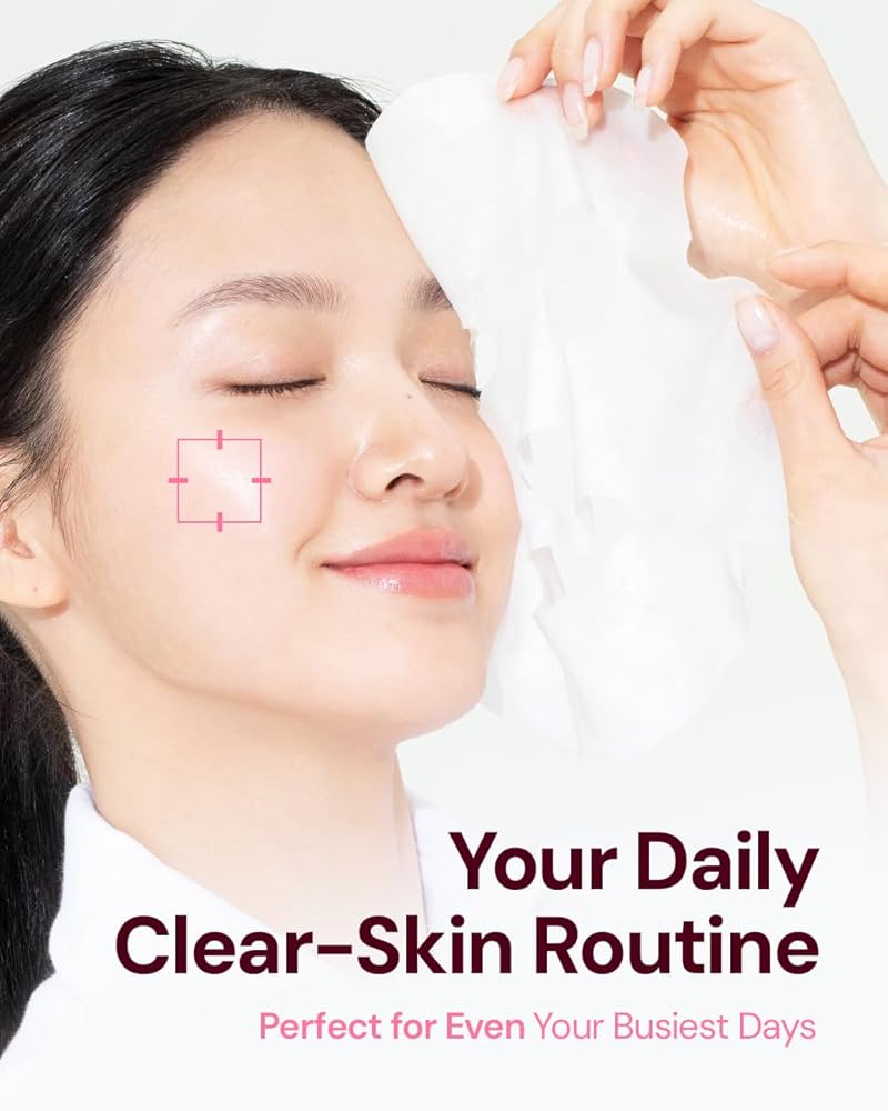 Bano Vita Genic Jelly Face Pore Care Mask 10EA – Hydrating Sheet Mask for Sensitive Skin