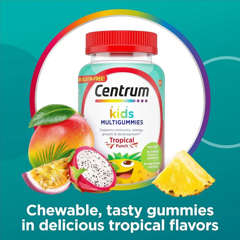 Centrum Kids MultiGummies in Tropical Punch Flavors