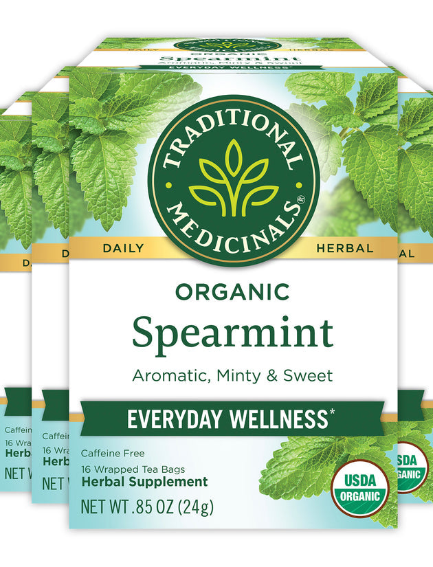 Traditional Medicinals Tea, Organic Spearmint, Supports Everyday Wellness, Healthy & Refreshing