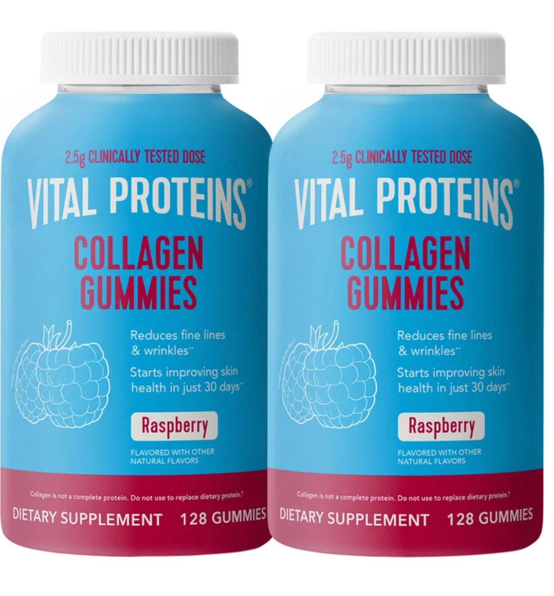 Vital Proteins Collagen Gummies Raspberry 128 Gummies