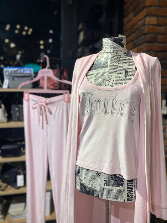 Juicy Couture 3 piece pajama set size large
