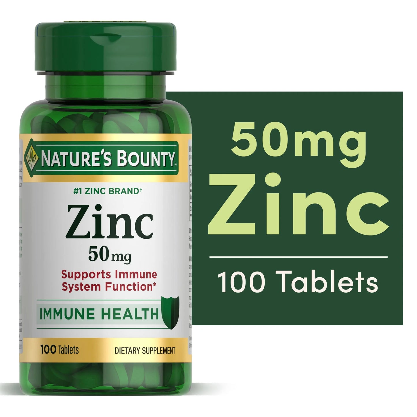 Nature's Bounty Zinc 50 mg Caplets