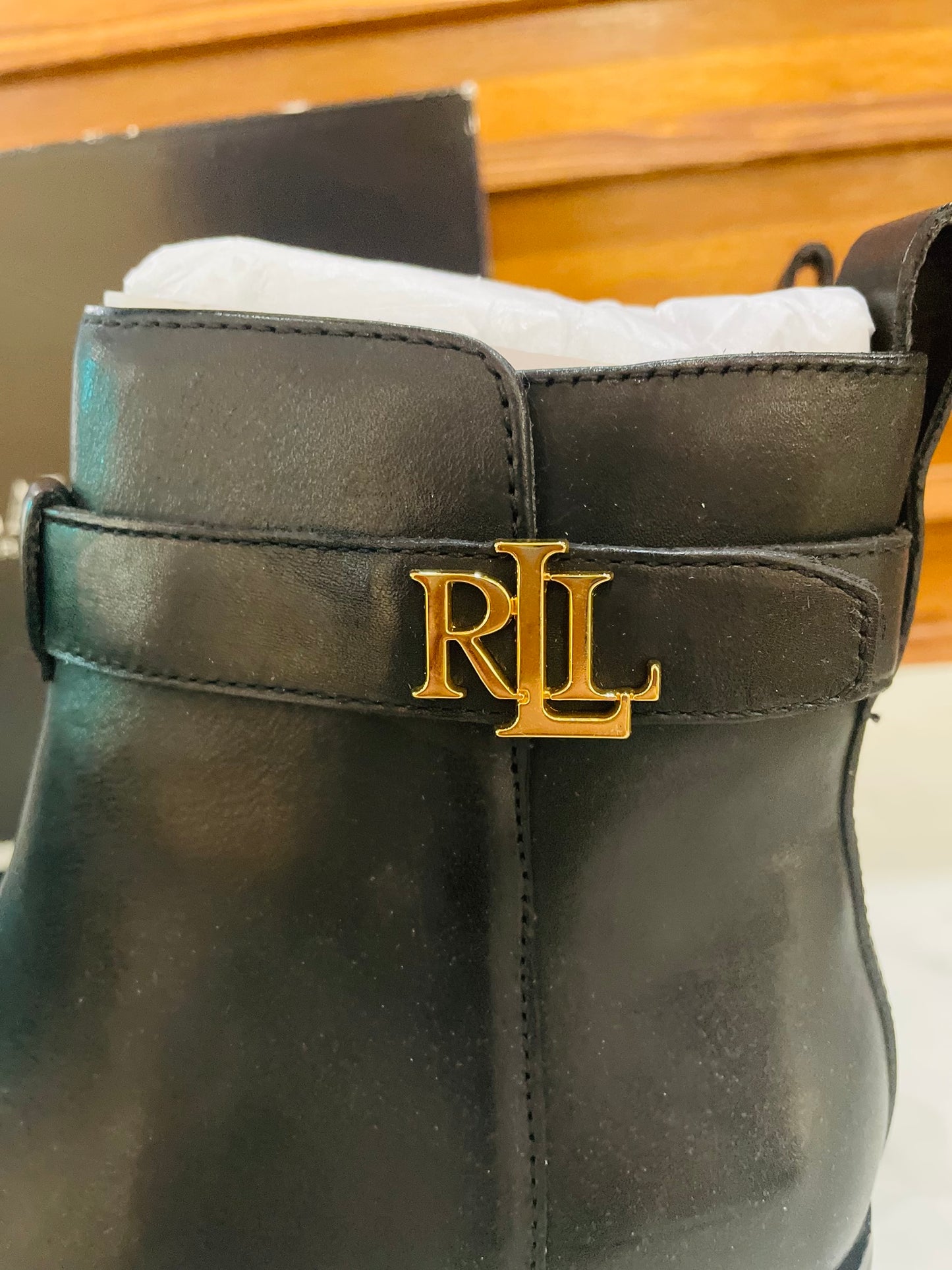 Ralph Lauren  black boots 37.5 38