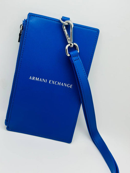 Armani exchange wallet blue