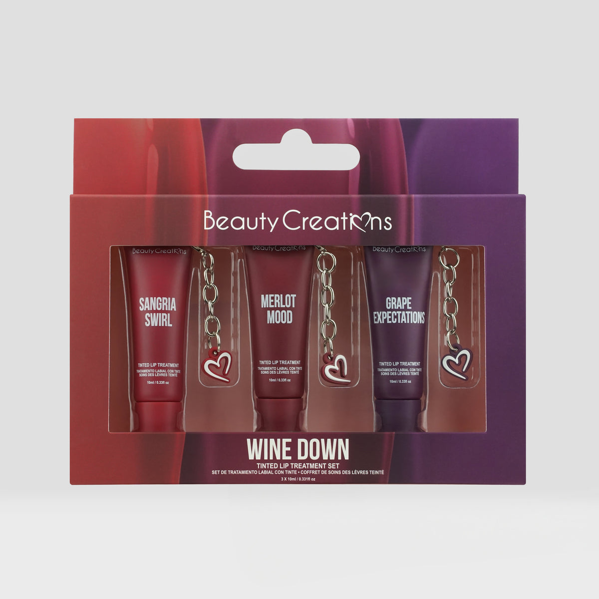 Beauty creations wine down tinted lip treatment set
