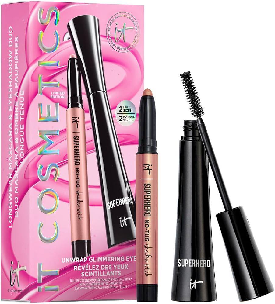 IT Cosmetics Unwrap Glimmering Eyes Mascara & Eyeshadow Stick Makeup Set
