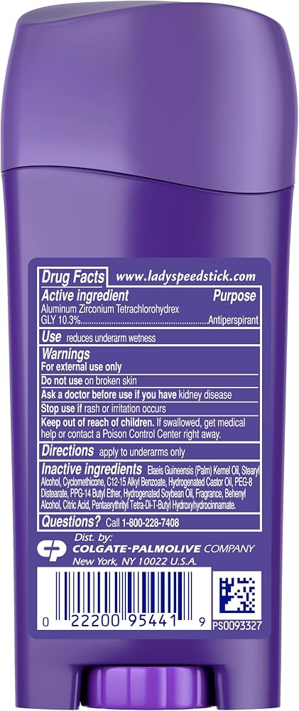 Lady speed stick deodorant 2.3 0z (65g)
