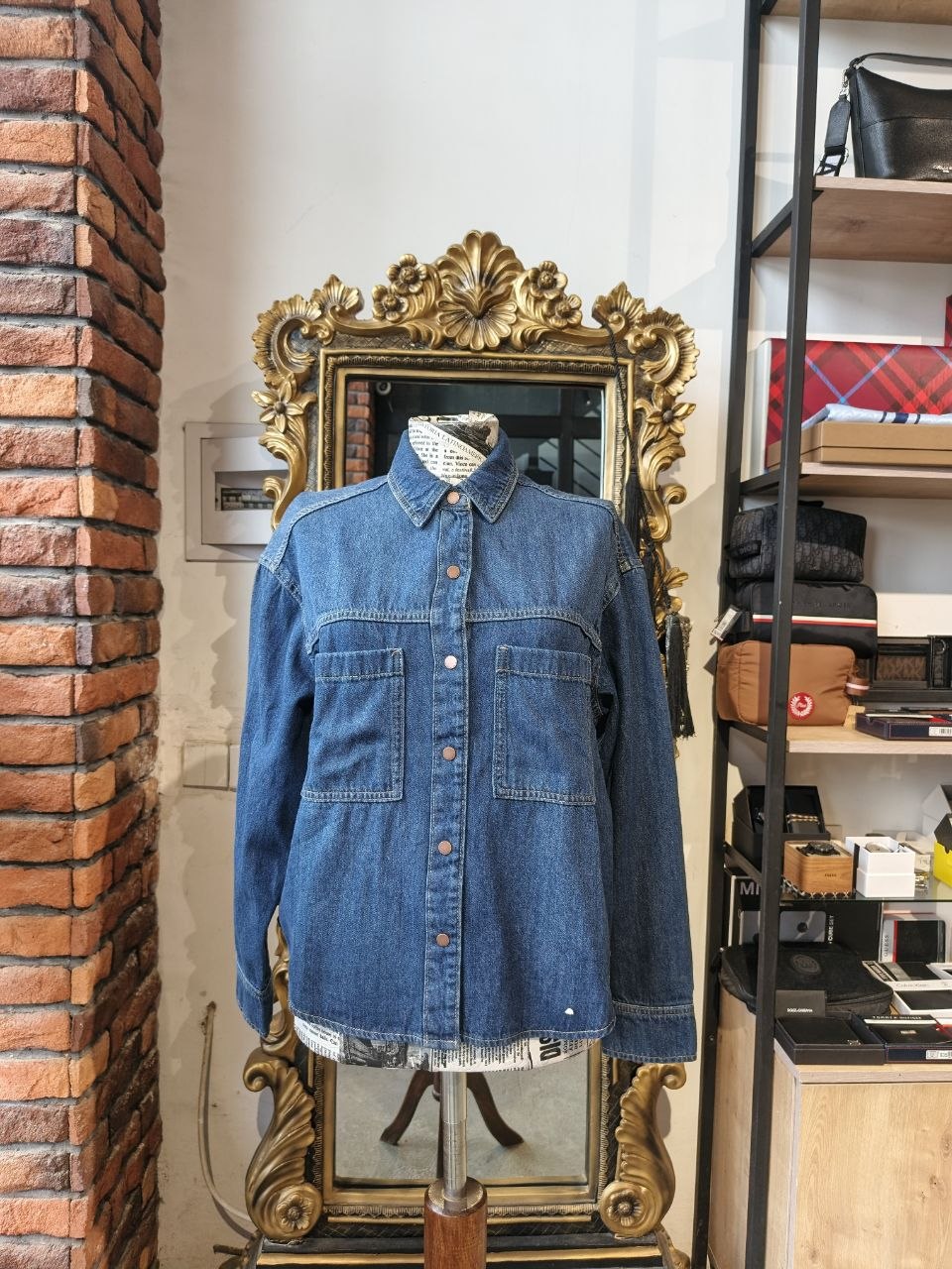 Calvin Klein denim blouse