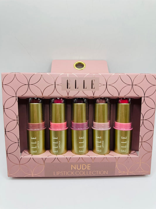 ELLE Nude Lipstick Collection set