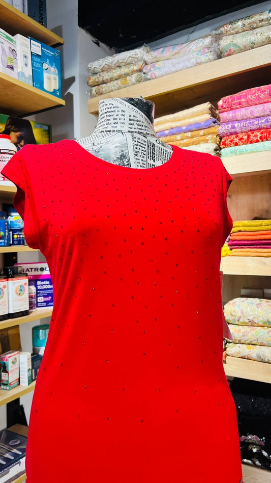 Calvin Klein rhinestone shirt small