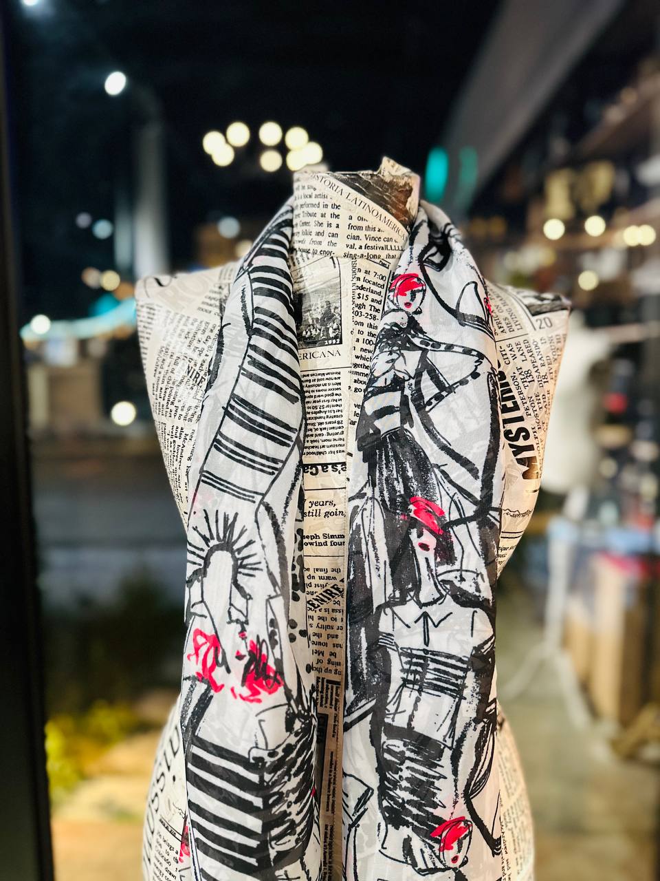 Karl Lagerfeld scarf