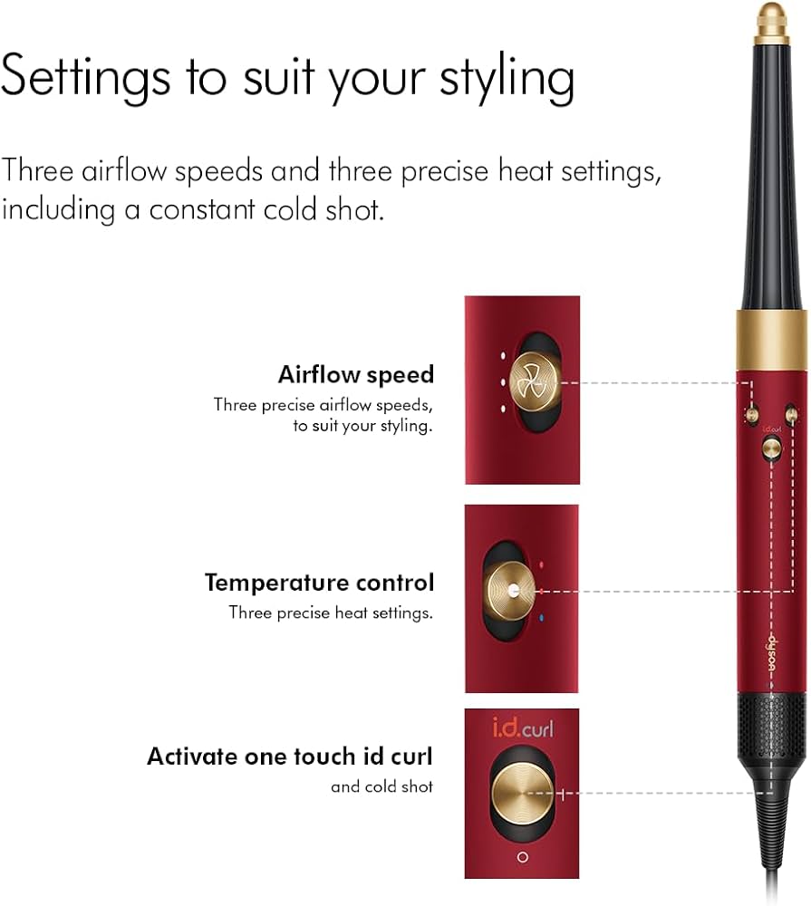 Dyson Airwrap i.d.™ Multi-Styler and Dryer in the Red Velvet / Gold