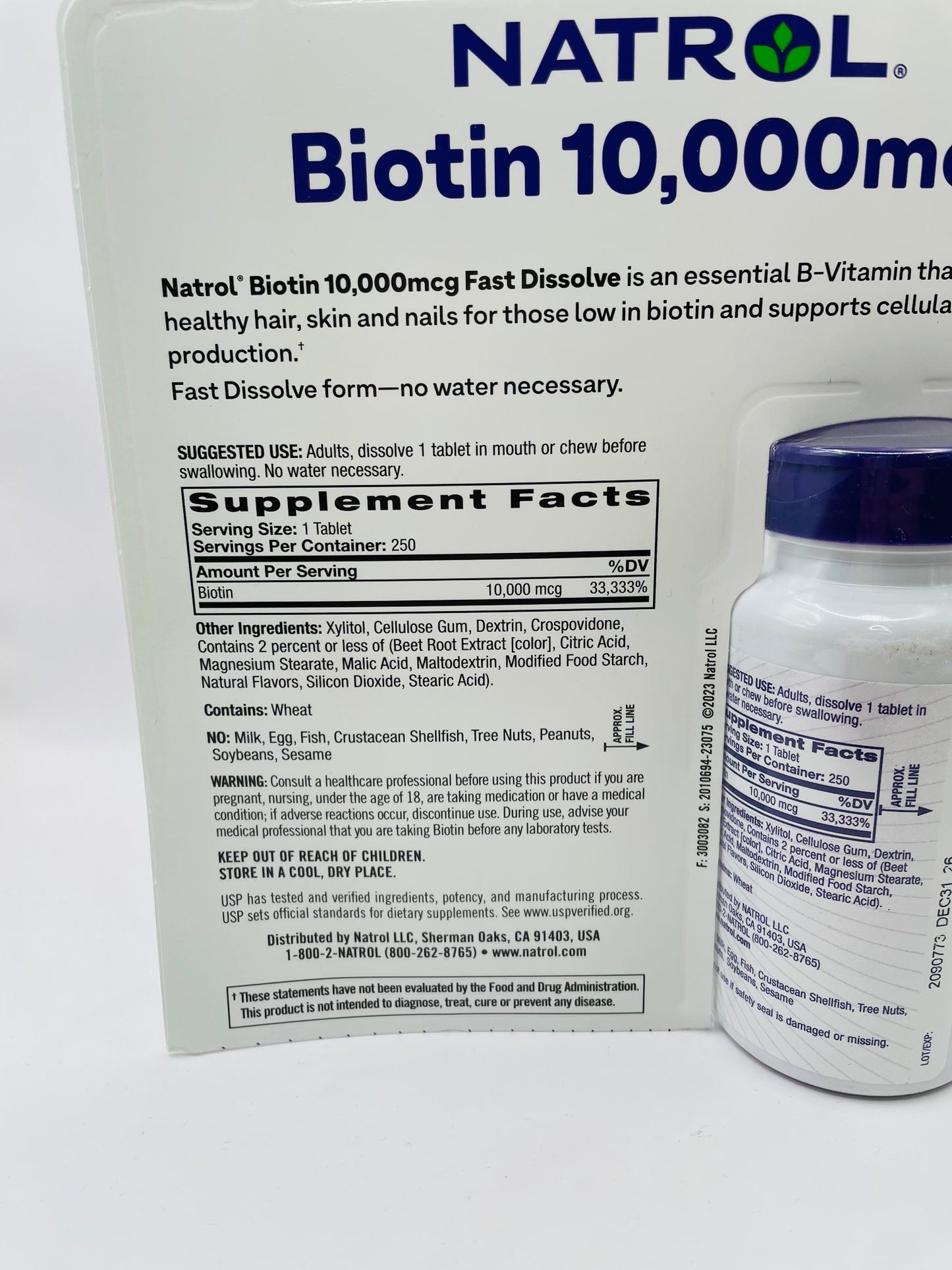 Natrol biotin 10,000 mcg