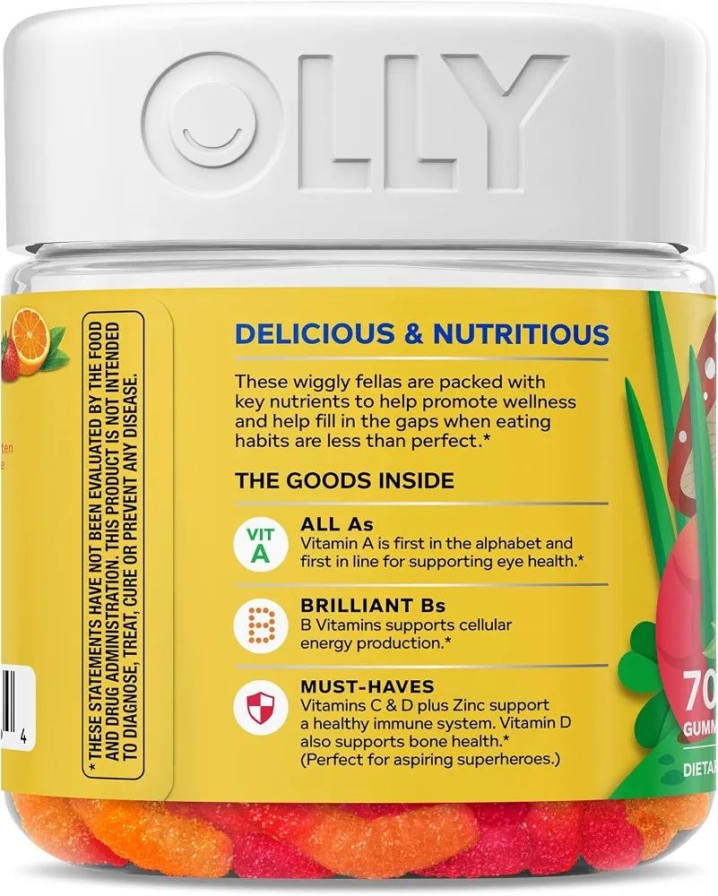 Olly kids multivitamin (gummy worms)
70 gummies