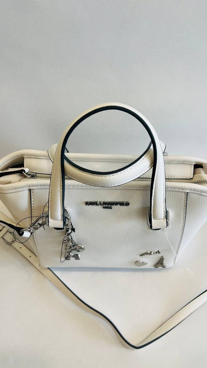 karl lagerfeld bag white