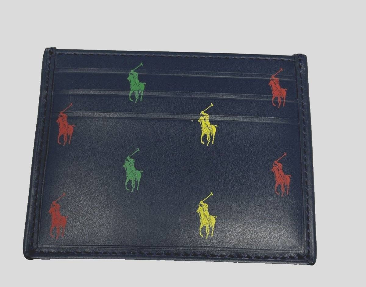 Ralph Lauren Men's Signature Pony Leather Card Case