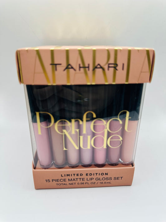 Tahari perfect nude 15 pieces matte lip gloss set