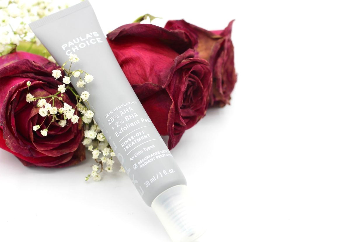 Paula's Choice Skin Perfecting 25% AHA + 2% BHA Exfoliant Peel, a concentrated, rinse-off treatment designed to resurface skin