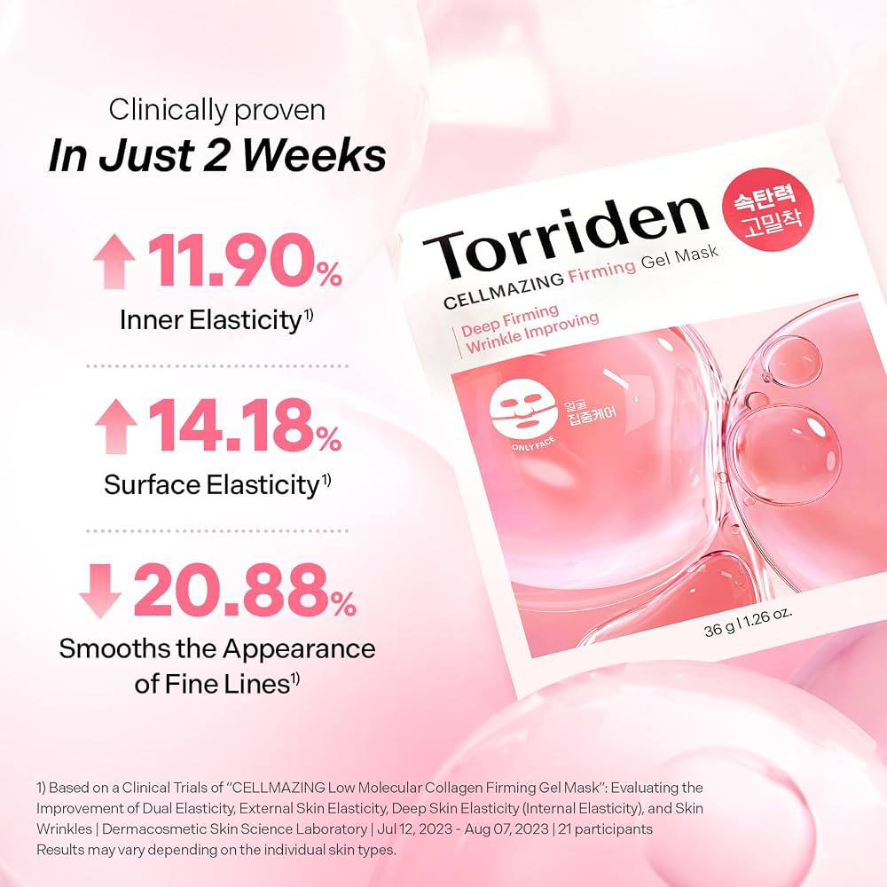 Torriden cellmazing firming gel mask