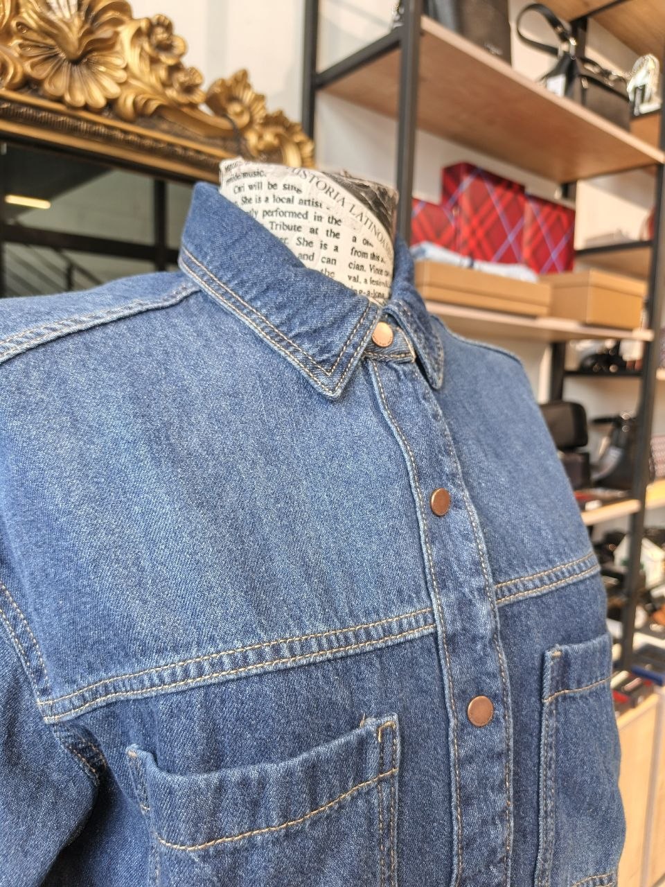 Calvin Klein denim blouse