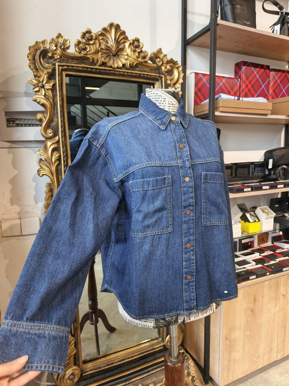 Calvin Klein denim blouse