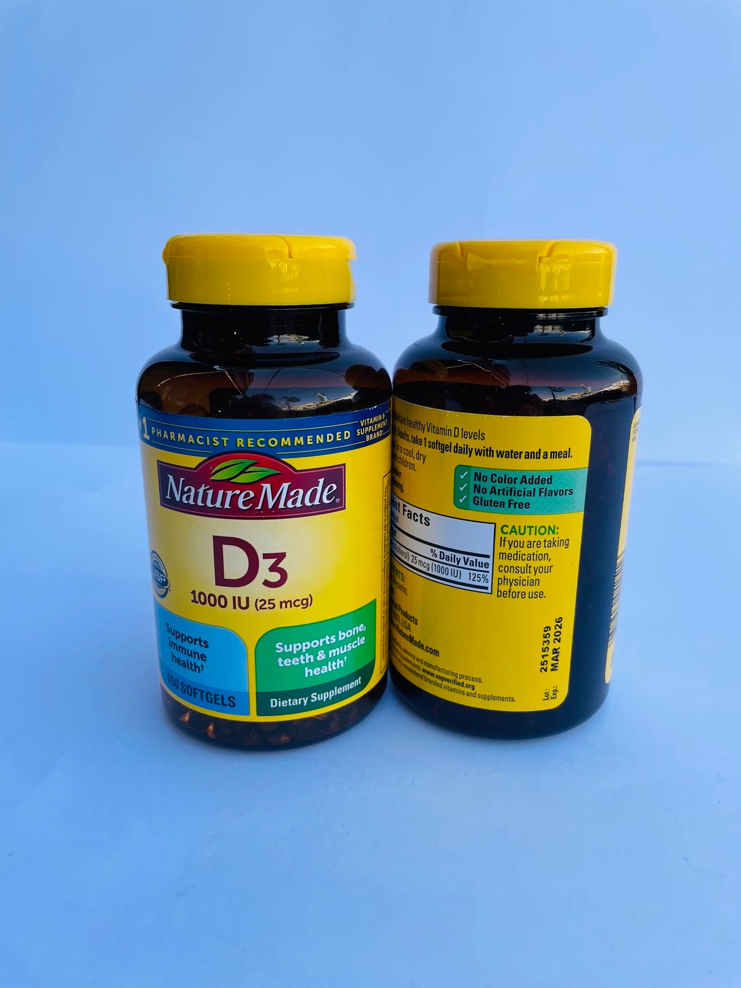 Nature made vitamin D3 tablets