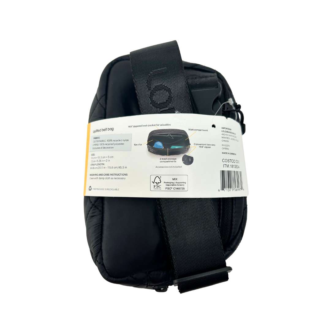 Lolë Unisex Quilted Belt Bag