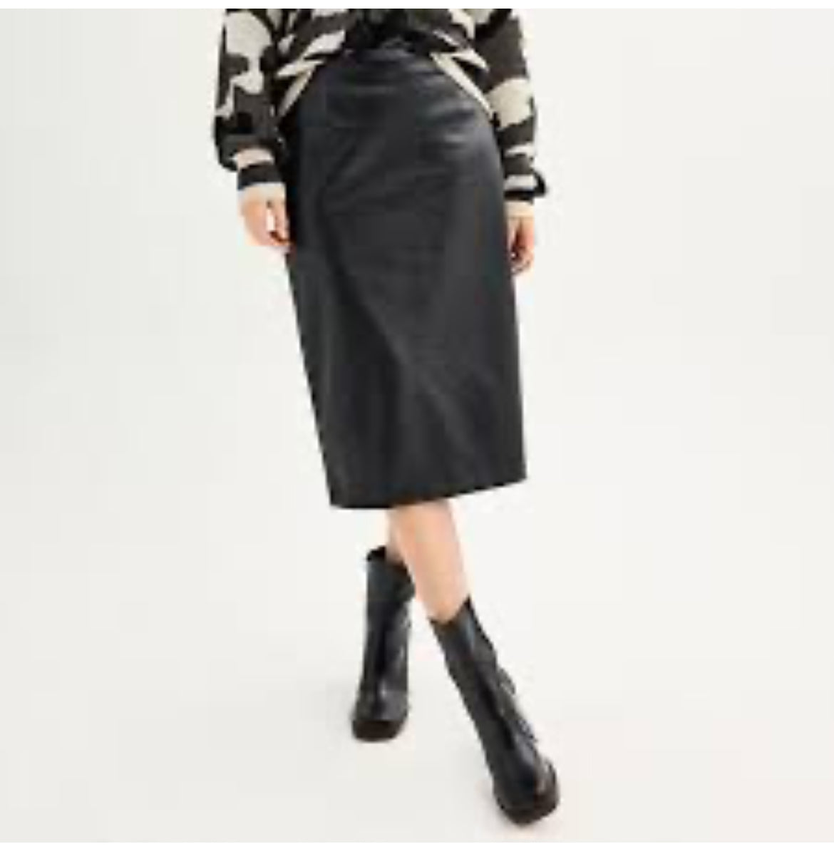 Nine West leather skirt