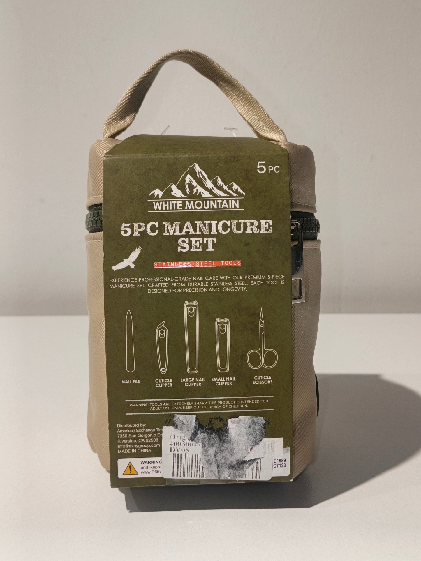 White mountain manicure set