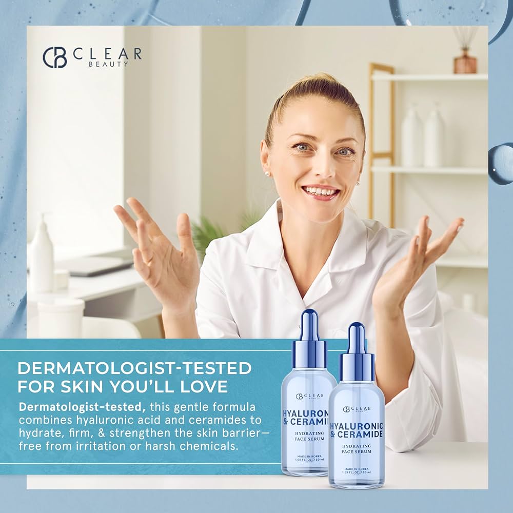 Clear Beauty Ceramide & Hyaluronic Acid Face Serum