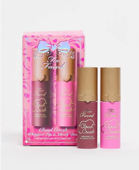 Too Faced Cloud Crush Whipped Lip & Cheek Duo set