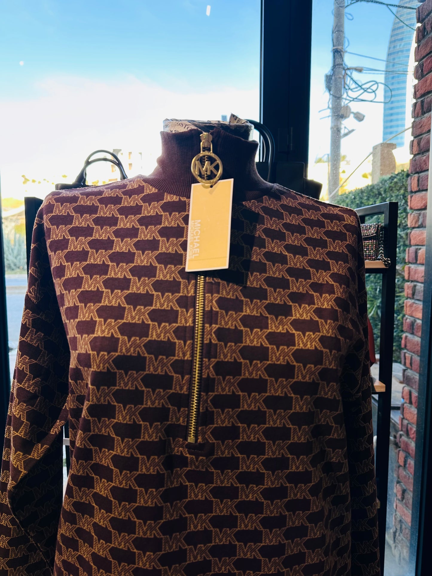 Michael kors half zip sweater