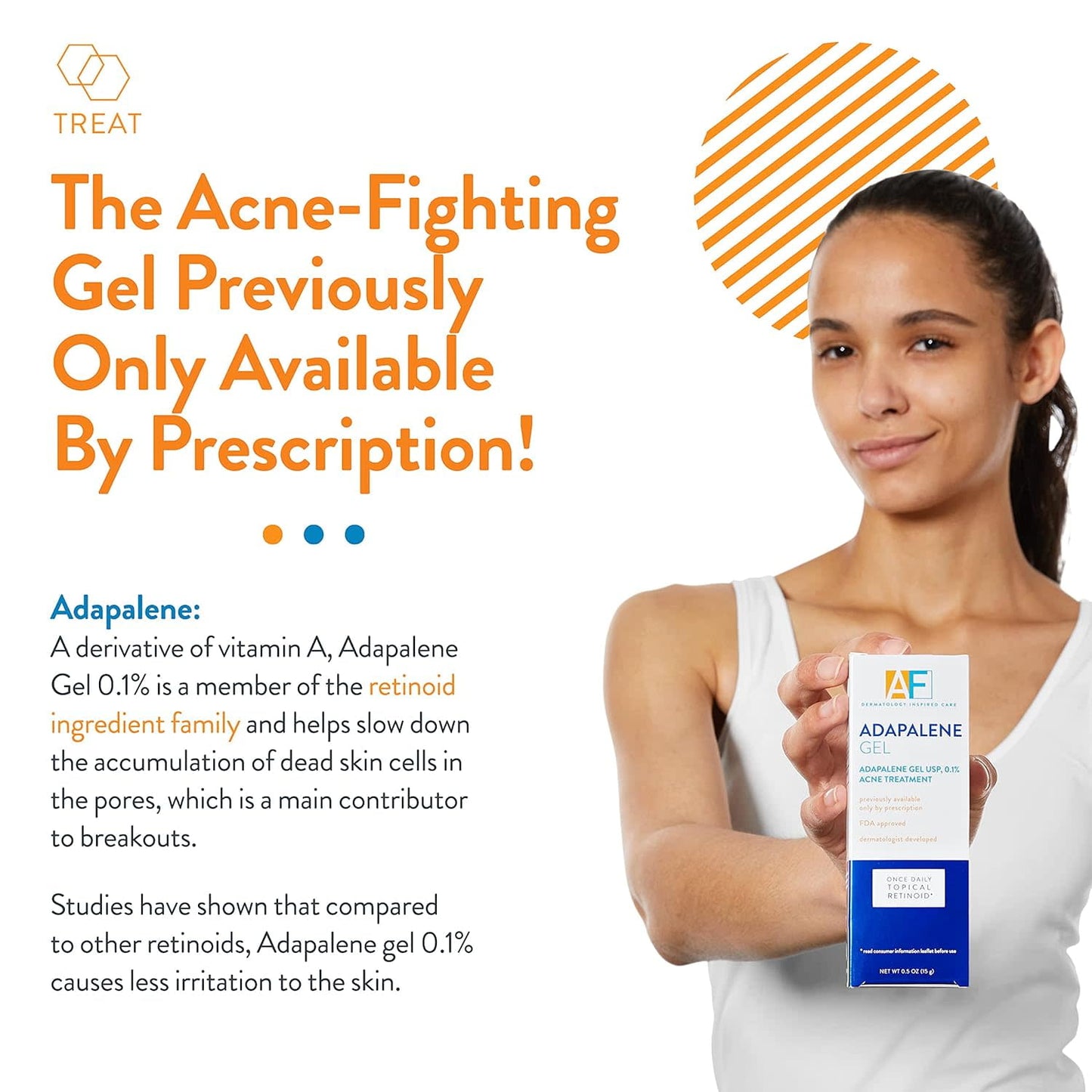 AcneFree Adapalene Gel USP 0.1% Acne Treatment