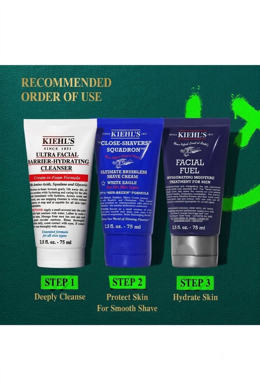 Kiehl's "Your 5 O'Clock Shadow Shavers" men's grooming gift set