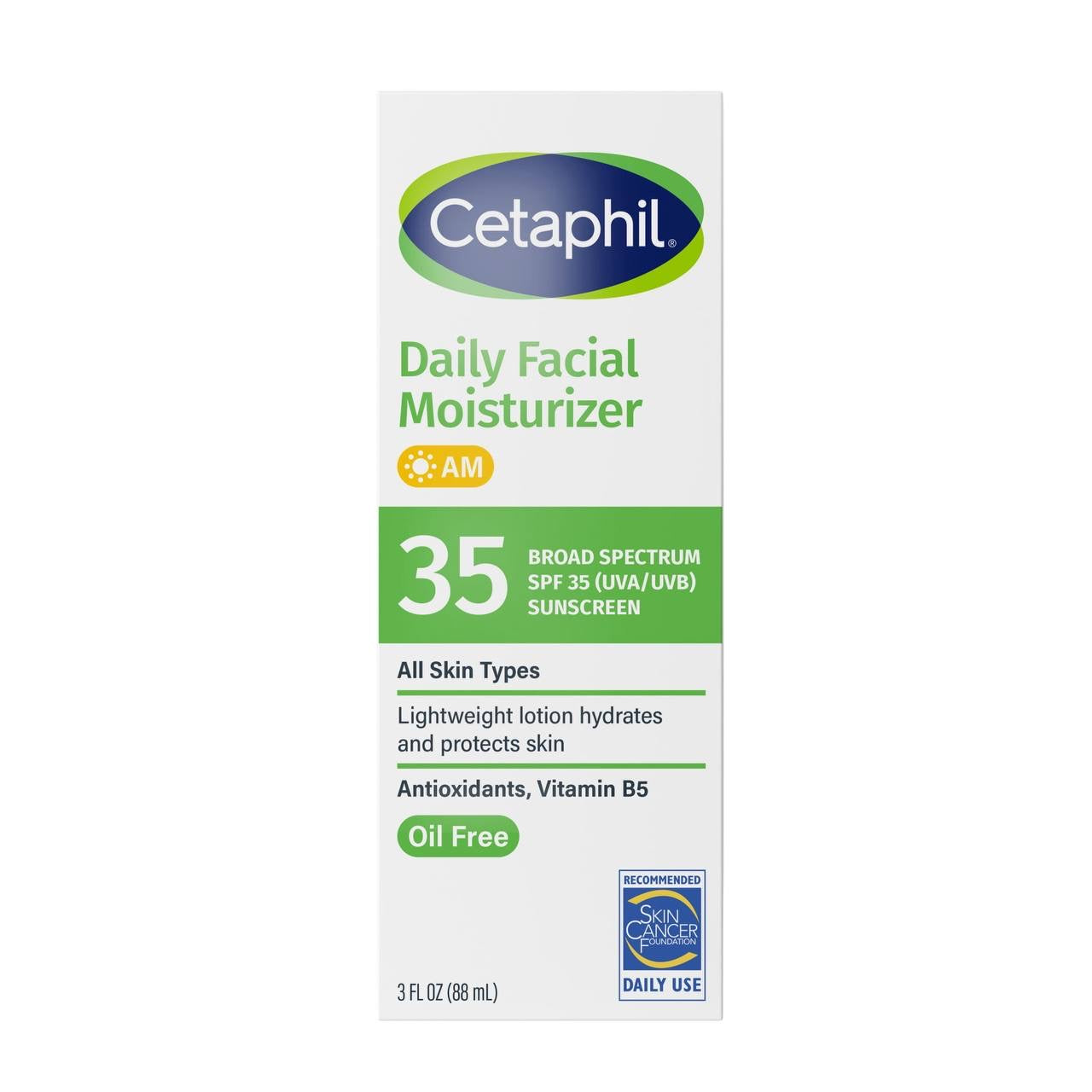 Cetaphil Daily moisturiser AM with Broad Spectrum SPF 35