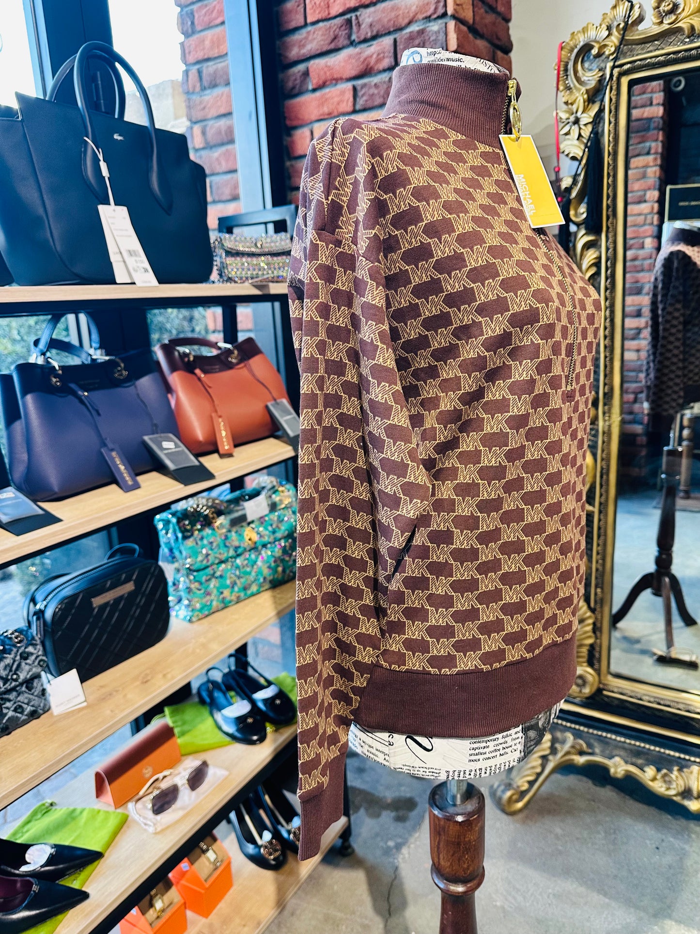 Michael kors half zip sweater