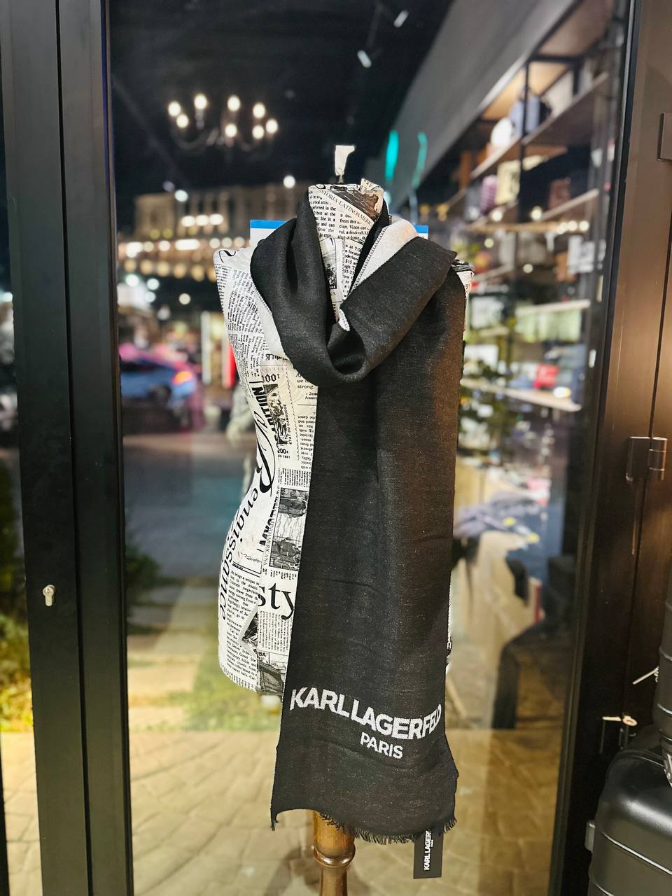 Karl Lagerfeld scarf