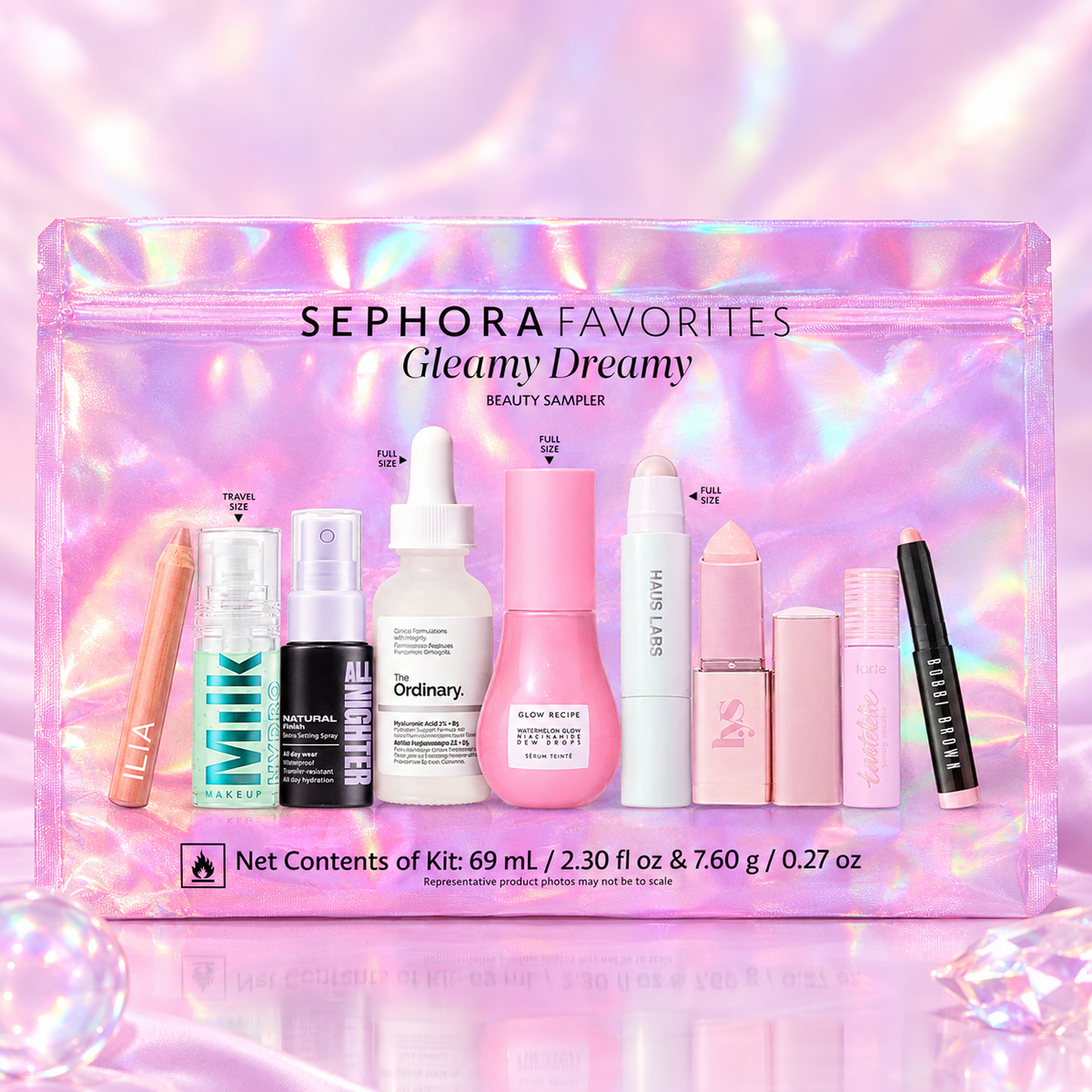 Sephora favorites Gleamy Dreamy Makeup and Skincare Value Set
