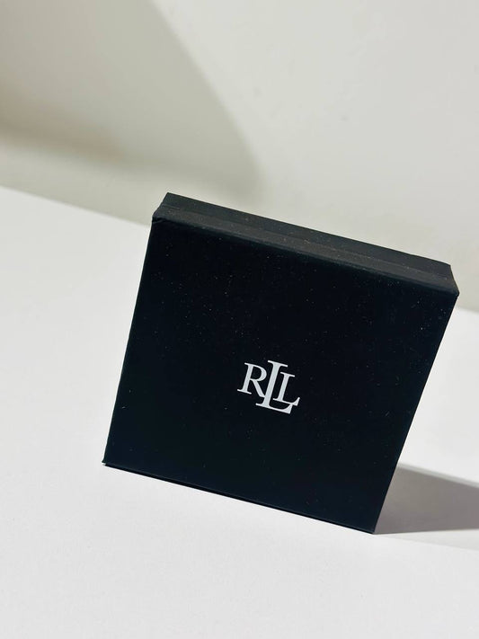 Ralph Lauren Gold-Tone Square Stone & Fine Chain Link Bracelet