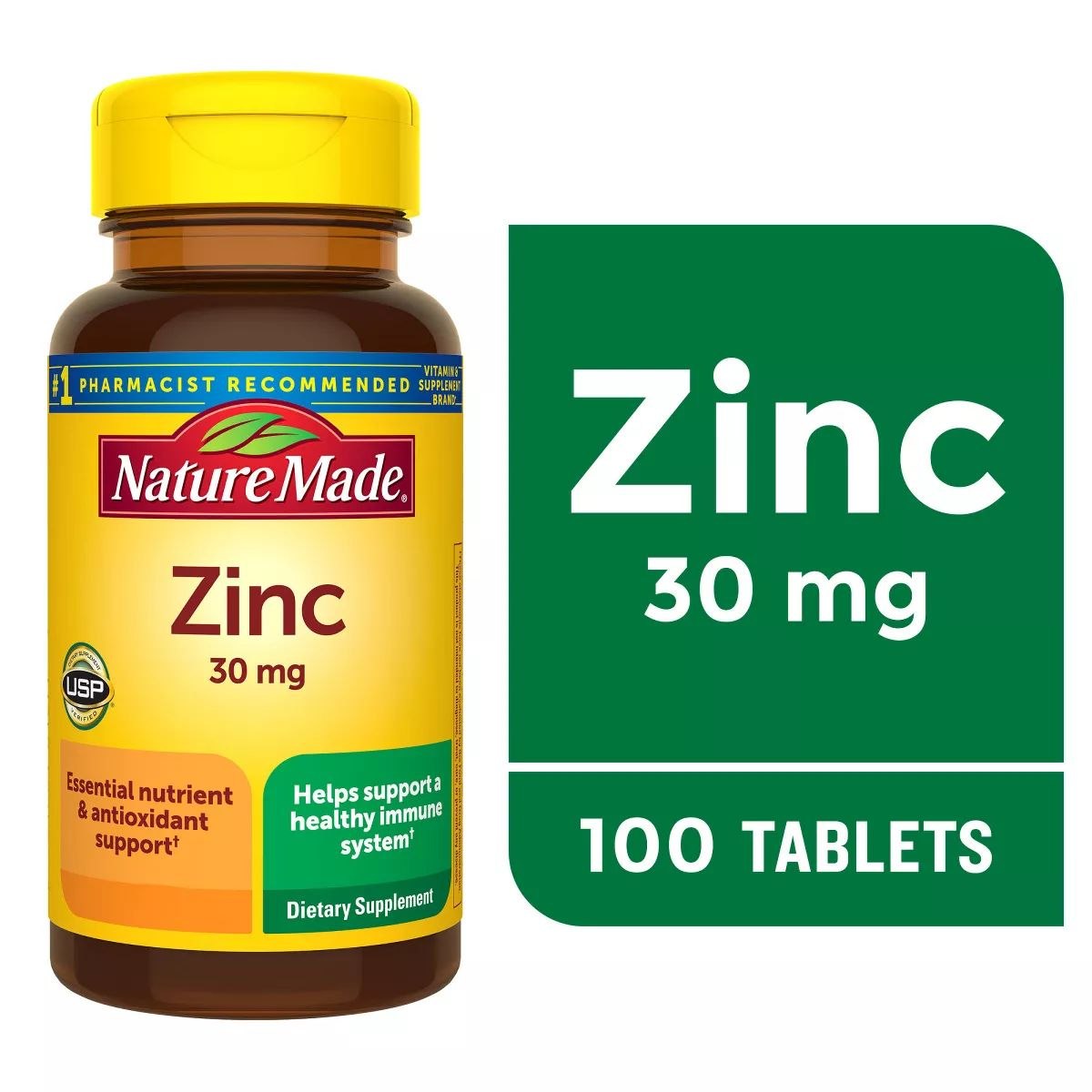 Nature made Zinc (30mg)
100 tablets