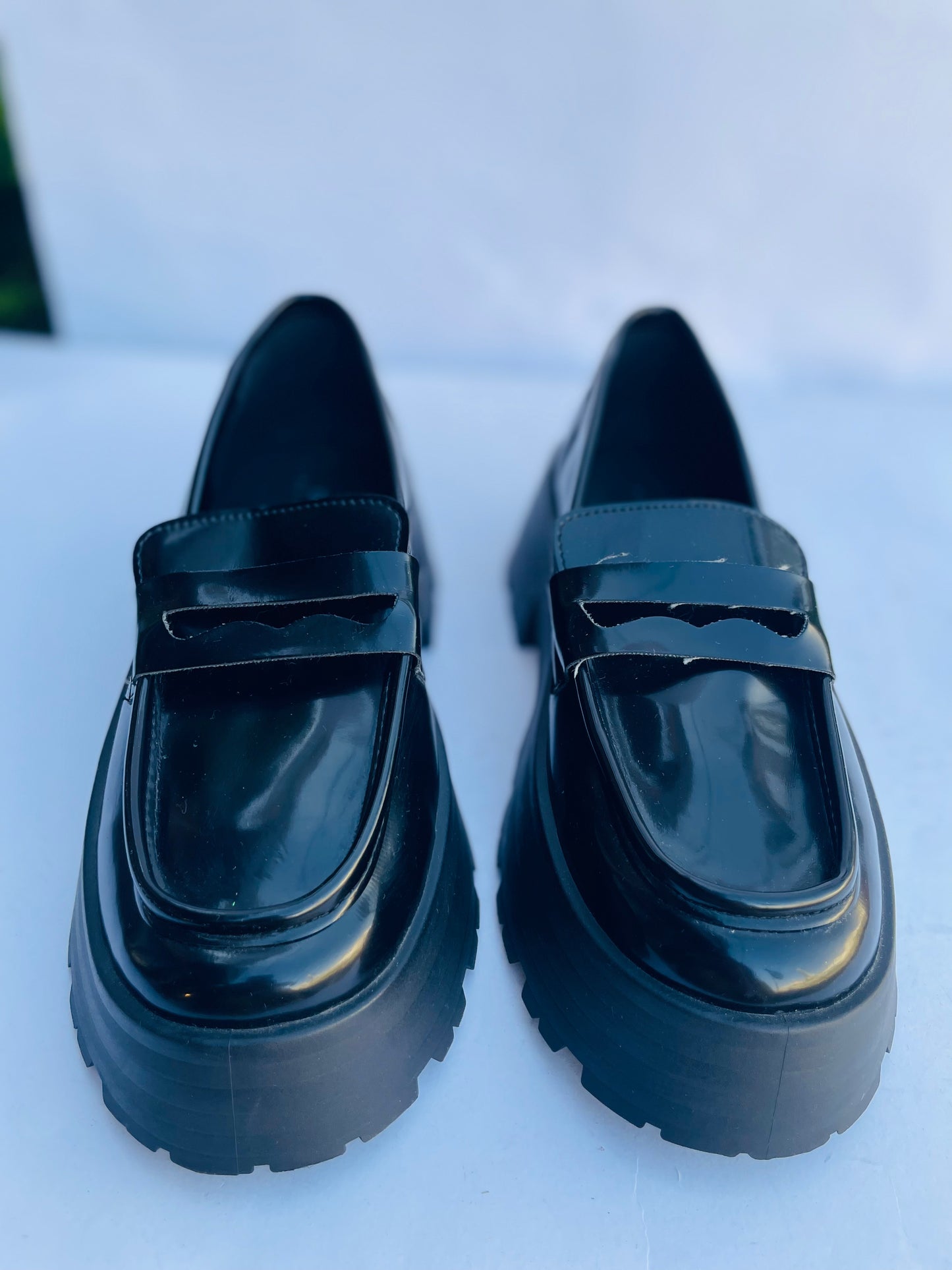 Asos heeled loafers shoes
