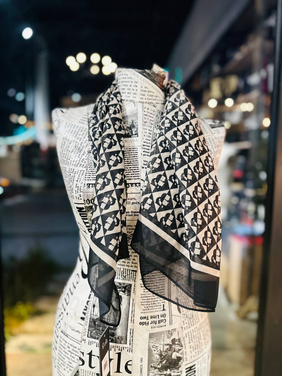 Karl Lagerfeld scarf